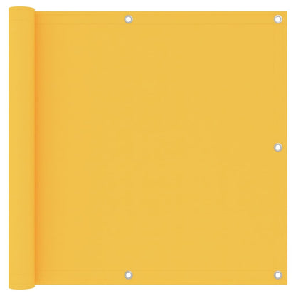 Balkonscherm Oxford Stof Geel 90 x 600 cm