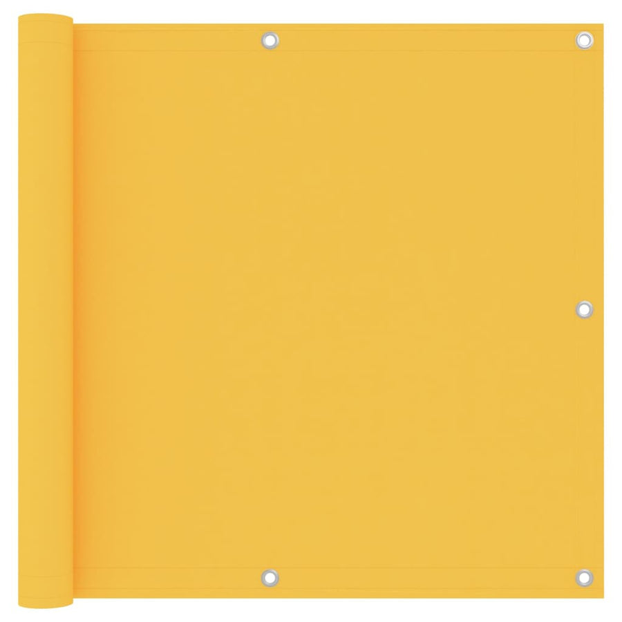 Balkonscherm Oxford Stof Geel 90 x 600 cm
