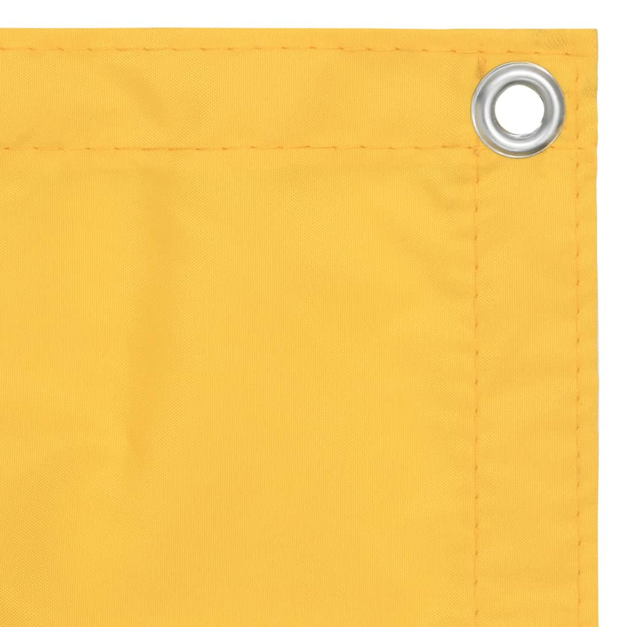 Balkonscherm Oxford Stof Geel 90 x 600 cm