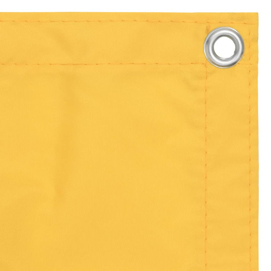 Balkonscherm Oxford Stof Geel 120 x 400 cm