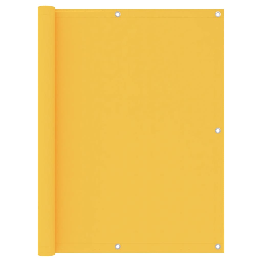 Balkonscherm Oxford Stof Geel 120 x 600 cm
