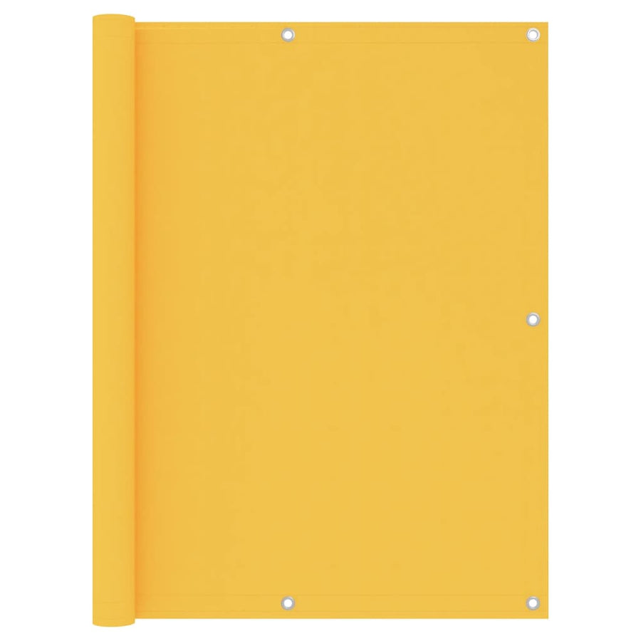 Balkonscherm Oxford Stof Geel 120 x 600 cm