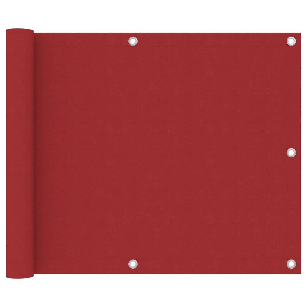 Balkonscherm Oxford Stof Rood 75 x 500 cm