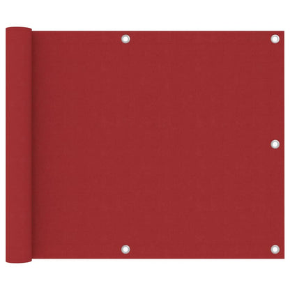 Balkonscherm Oxford Stof Rood 75 x 500 cm