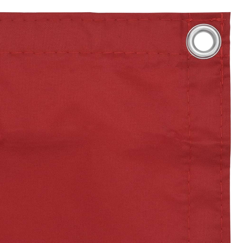 Balkonscherm Oxford Stof Rood 75 x 500 cm