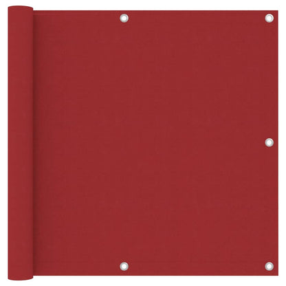 Balkonscherm 90x300 cm oxford stof rood