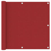 Balkonscherm 90x400 cm rood oxford stof