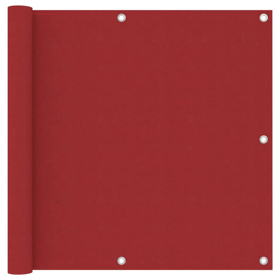 Balkonscherm 90x400 cm oxford stof rood