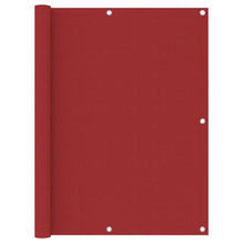Balkonscherm Oxford Stof Rood 120 x 300 cm