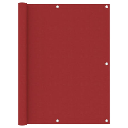 Balkonscherm Oxford Stof Rood 120 x 300 cm
