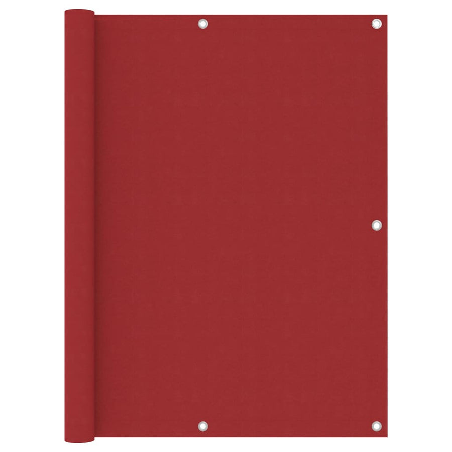 Balkonscherm Oxford Stof Rood 120 x 300 cm