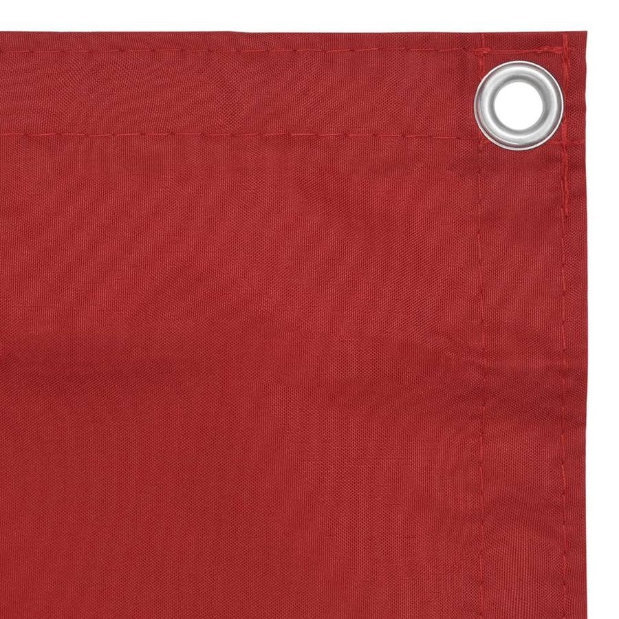 Balkonscherm Oxford Stof Rood 120 x 400 cm