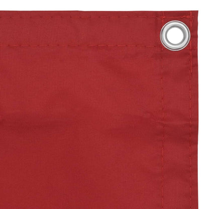 Balkonscherm Oxford Stof Rood 120 x 500 cm