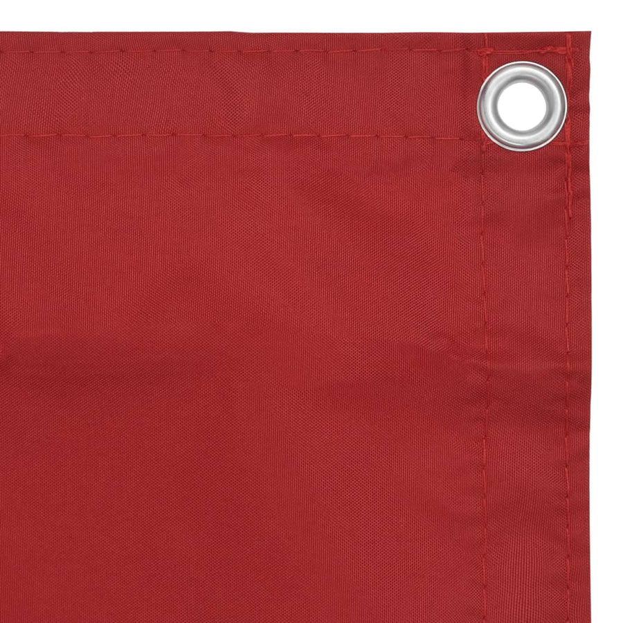 Balkonscherm Oxford Stof Rood 120 x 500 cm