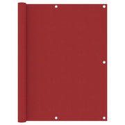 Balkonscherm 120x600 cm rood oxford stof