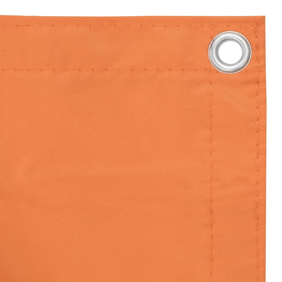 Balkonscherm Oxford Stof Oranje Orange 120 x 400 cm