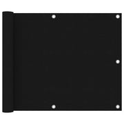 Balkonscherm 75x600 cm oxford stof zwart
