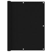 Balkonscherm 120x600 cm oxford stof zwart