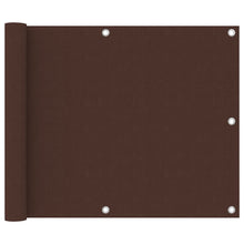 Balkonscherm 75x300 cm oxford stof bruin 75 x 300 cm