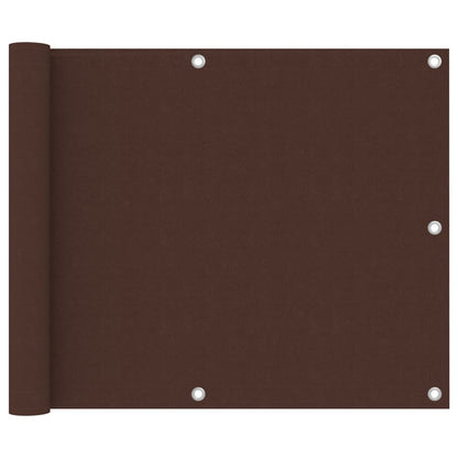Balkonscherm 75x300 cm oxford stof bruin 75 x 300 cm