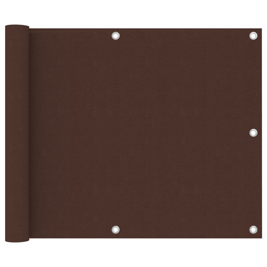 Balkonscherm 75x300 cm oxford stof bruin 75 x 300 cm