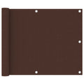 Balkonscherm 75x400 cm oxford stof bruin
