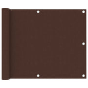 Balkonscherm 75x400 cm oxford stof bruin