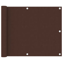 Balkonscherm 75x400 cm oxford stof bruin 75 x 400 cm