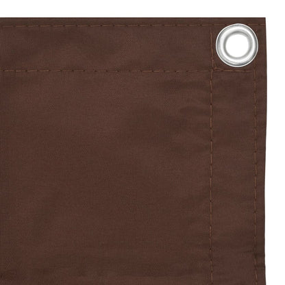 Balkonscherm 75x400 cm oxford stof bruin 75 x 400 cm