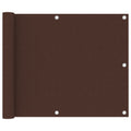 Balkonscherm 75x600 cm oxford stof bruin