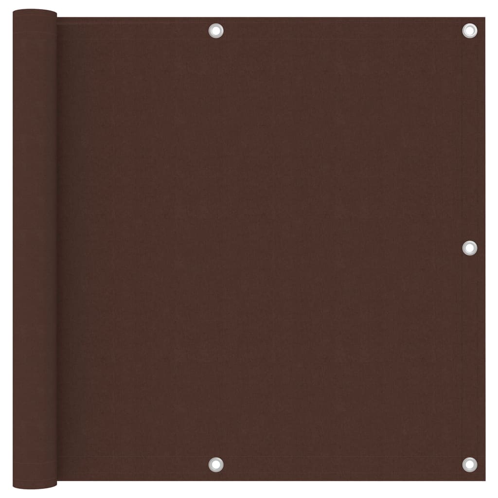 Balkonscherm 90x300 cm oxford stof bruin 90 x 300 cm