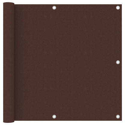 Balkonscherm 90x300 cm oxford stof bruin 90 x 300 cm