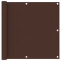 Balkonscherm 90x500 cm oxford stof bruin