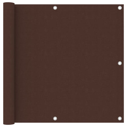 Balkonscherm 90x500 cm oxford stof bruin 90 x 500 cm