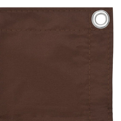 Balkonscherm 90x500 cm oxford stof bruin 90 x 500 cm