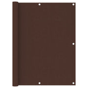 Balcony screen 120x300 cm oxford fabric brown