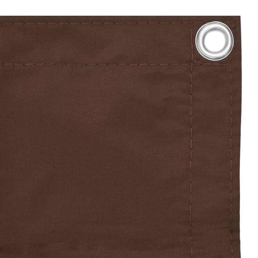 Balkonscherm 120x300 cm oxford stof bruin 120 x 300 cm