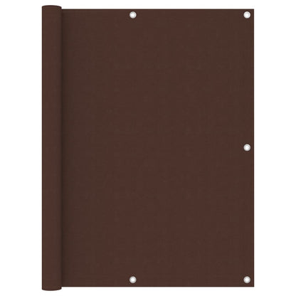 Balkonscherm 120x500 cm oxford stof bruin 120 x 500 cm