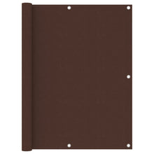 Balkonscherm 120x600 cm oxford stof bruin 120 x 600 cm