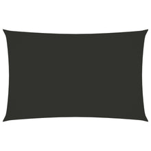Zonnescherm rechthoekig 2x5 m oxford stof antracietkleurig 2 x 5 m