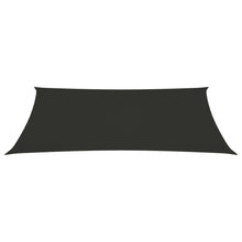 Zonnescherm rechthoekig 2,5x5 m oxford stof antracietkleurig 2.5 x 5 m