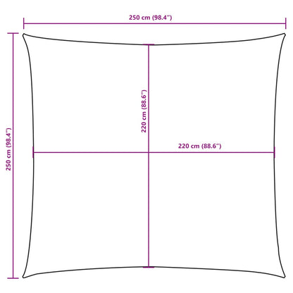 Zonnescherm Vierkant 2,5X2,5 M Oxford Stof Beige 2.5 x 2.5 m