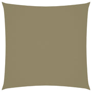 Zonnescherm vierkant 4x4 m beige oxford stof