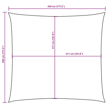 Zonnescherm Vierkant 4,5X4,5 M Oxford Stof Beige