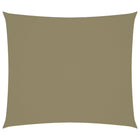 Zonnescherm rechthoekig 2x2,5 m oxford stof beige 2 x 2.5 m