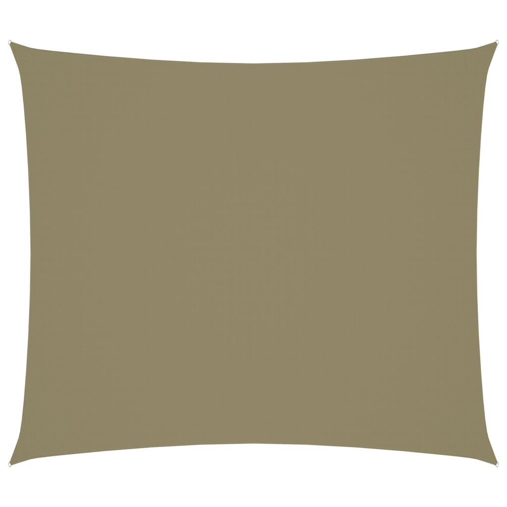 Zonnescherm rechthoekig 2x2,5 m oxford stof beige 2 x 2.5 m