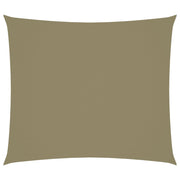 Zonnescherm rechthoekig 2x2,5 m beige oxford stof