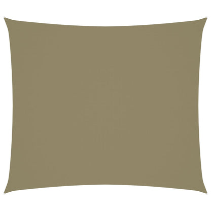 Zonnescherm rechthoekig 2x2,5 m oxford stof beige 2 x 2.5 m