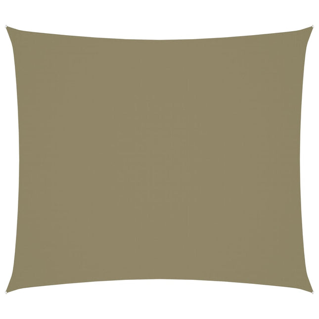 Zonnescherm rechthoekig 2x2,5 m oxford stof beige 2 x 2.5 m