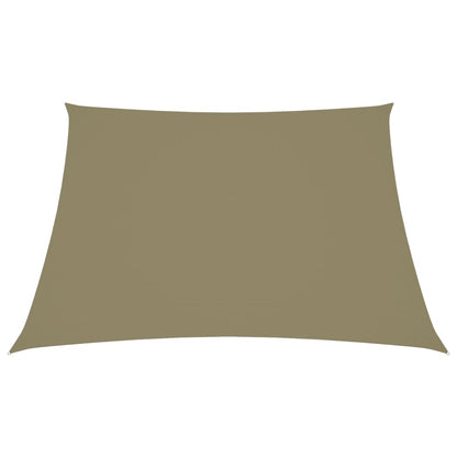 Zonnescherm rechthoekig 2x2,5 m oxford stof beige 2 x 2.5 m